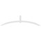 Ekena Millwork Archdale Architectural Grade PVC Gable Bracket, 108"W x 27"H x 4"D x 4"F, 6/12 Pitch GBP108X27X0404ARC00 - alternate 5